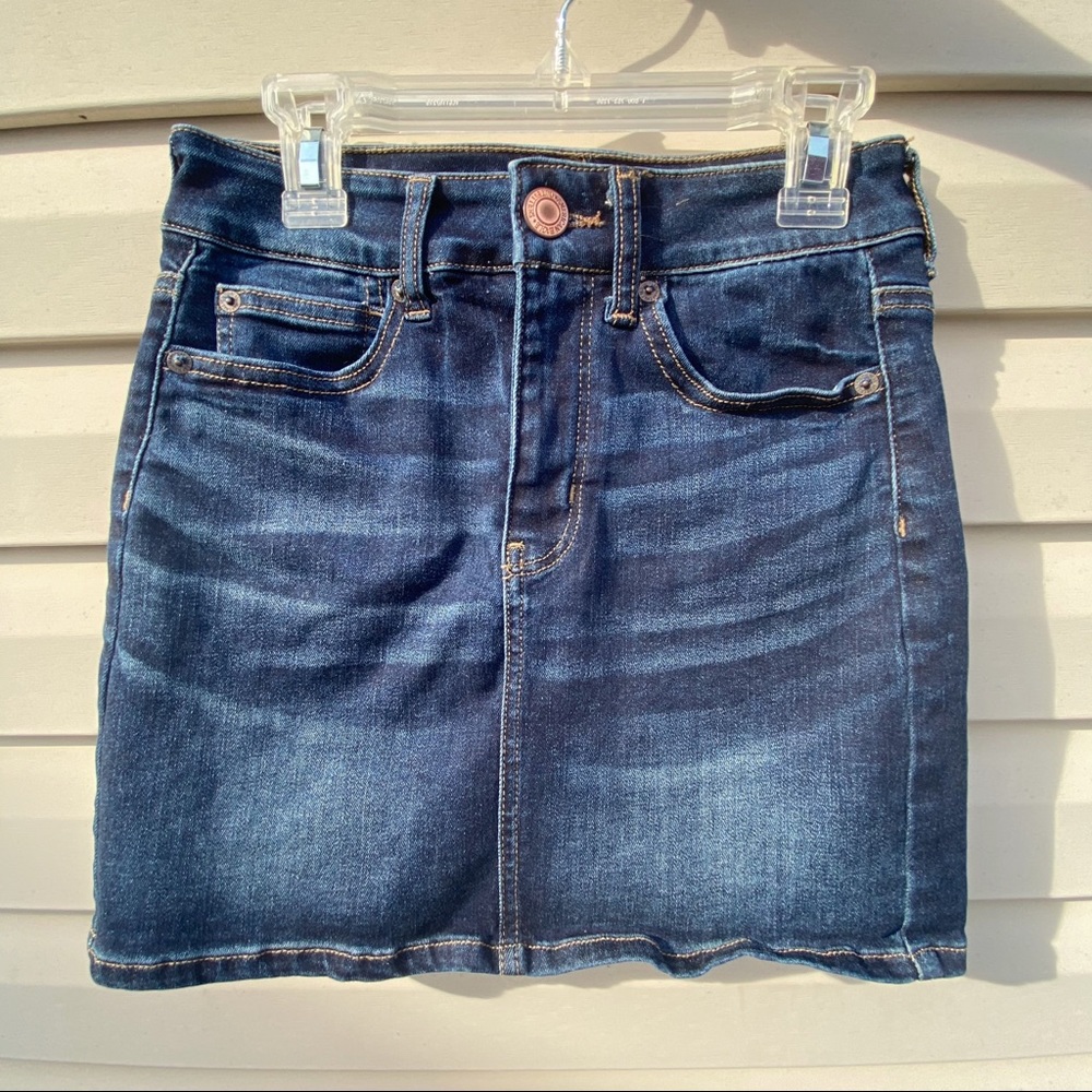 American Eagle Denim Mini Skirt